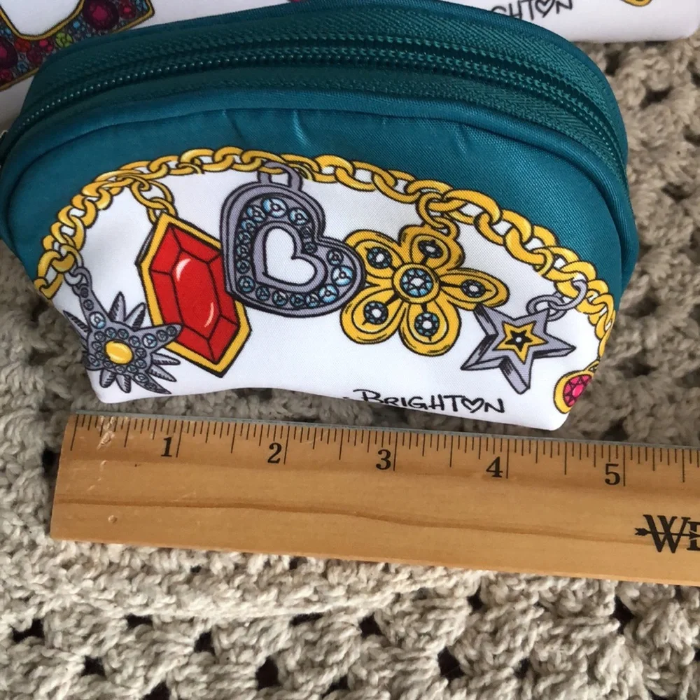 Brighton Charmed Love Design Cosmetic Jewelry Bag Duo